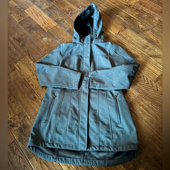 Kristen Blake Jackets & Blazers - Kristen Blake Charcoal Hooded Jacket Women’s Size Large